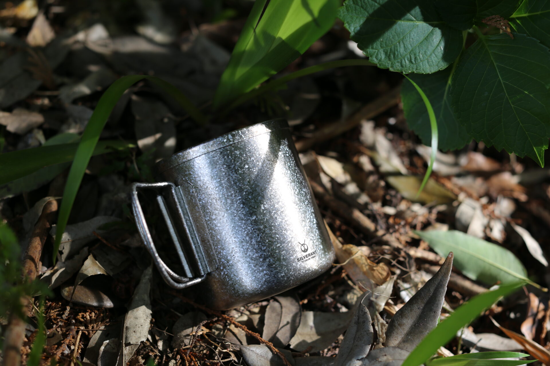 展示物・結晶化チタン茶漉し付きダブルウォールマグ300ml_SilverAnt